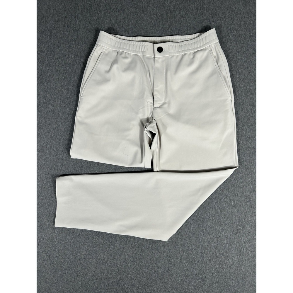 Theory Mayer Drawstring Precision Ponte Slim Pants Gray Mens 30